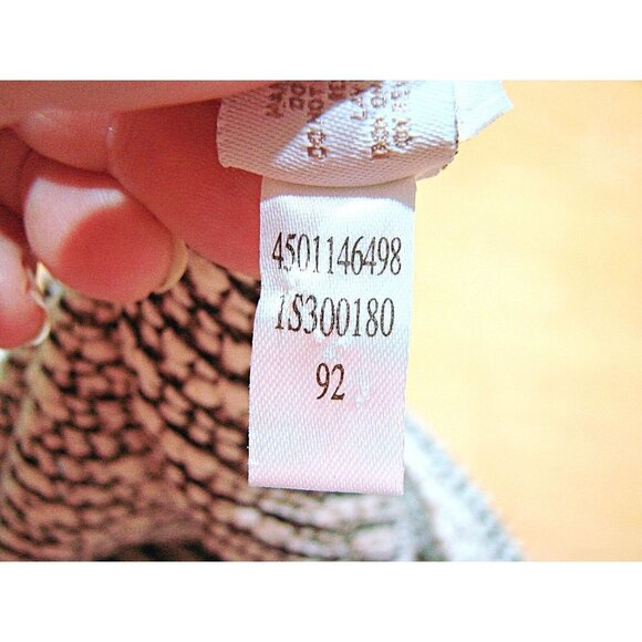 Chicos Womens Sleeveless Scoop Neck Marled Knitted Top Ivory Black Sz 1 -Sm 8/10 - Picture 8 of 9